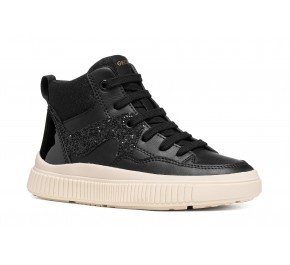 Baskets fille Geox LAQUINNY J66M3D Noir