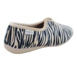 Pantoufles Femme La Maison de l'Espadrille 6060 - ZEBRE Beige / Noir