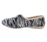 Pantoufles Femme La Maison de l'Espadrille 6060 - ZEBRE Beige / Noir