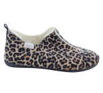Pantoufles Femme La Maison de l'Espadrille 6028 - LEOPARD Marron / Noir
