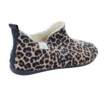 Pantoufles Femme La Maison de l'Espadrille 6028 - LEOPARD Marron / Noir