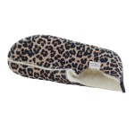 Pantoufles Femme La Maison de l'Espadrille 6028 - LEOPARD Marron / Noir