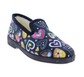 Pantoufles Femme La Maison de l'Espadrille 6257 - VIE Noir
