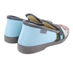 Pantoufles humoristiques 'Gendarmes de St Tropez' La Maison de l'Espadrille 7706 - TRIO Bleu / Gris