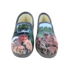 Pantoufles humoristiques 'Gendarmes de St Tropez' La Maison de l'Espadrille 7706 - TRIO Bleu / Gris