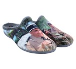 Mules humoristiques 'Gendarmes de St Tropez' La Maison de l'Espadrille 6776 - FUNES 4 Gris
