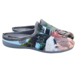 Mules humoristiques 'Gendarmes de St Tropez' La Maison de l'Espadrille 6776 - FUNES 4 Gris