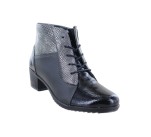 Bottines à lacets  Suave ROMUS 9921 Noir Verni