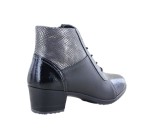 Bottines à lacets  Suave ROMUS 9921 Noir Verni