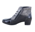 Bottines à lacets  Suave ROMUS 9921 Noir Verni