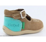 Chaussures Kickers BONBEK Marron / Turquoise