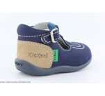 Chaussures Kickers BONBEK Marine / Bleu / Beige