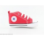 Chaussures Converse FIRST STAR Rouge