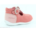 Chaussures Bébés Kickers BONBEK Rose / Blanc / Rose clair