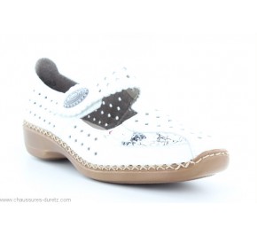 Chaussures femme Rieker FUSION 413J3-80 Blanc