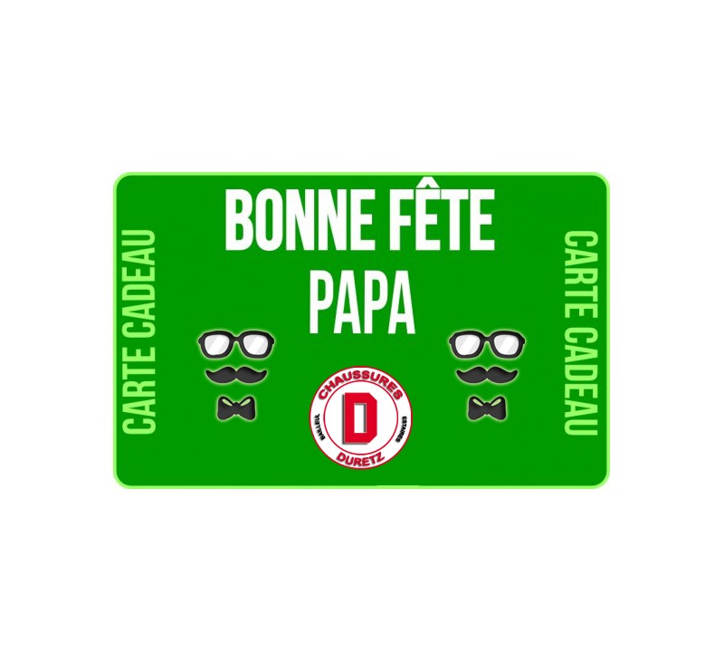 Carte Cadeau 50 € Fête des Pères Duretz