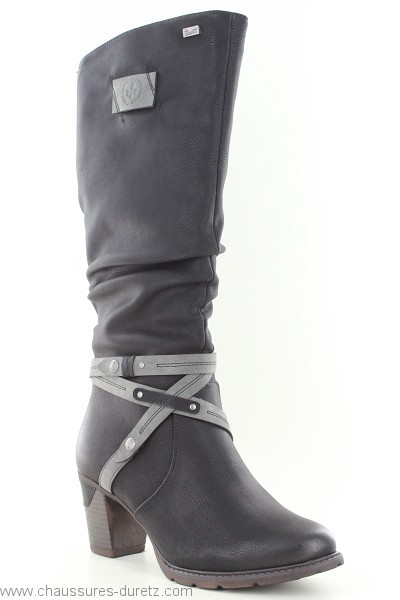 Rieker Bottes Femmes 97770 bottine boots noir RV Neuf!