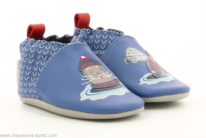 Chaussons Robeez COLD SEAL Bleu