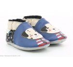 Chaussons  Robeez PUNKY DOOGY Bleu Noir
