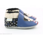 Chaussons  Robeez PUNKY DOOGY Bleu Noir