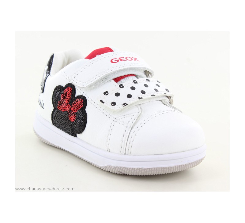 Baskets Geox MINNIE Jeans / White  Chaussures basses Geox pour Enfant
