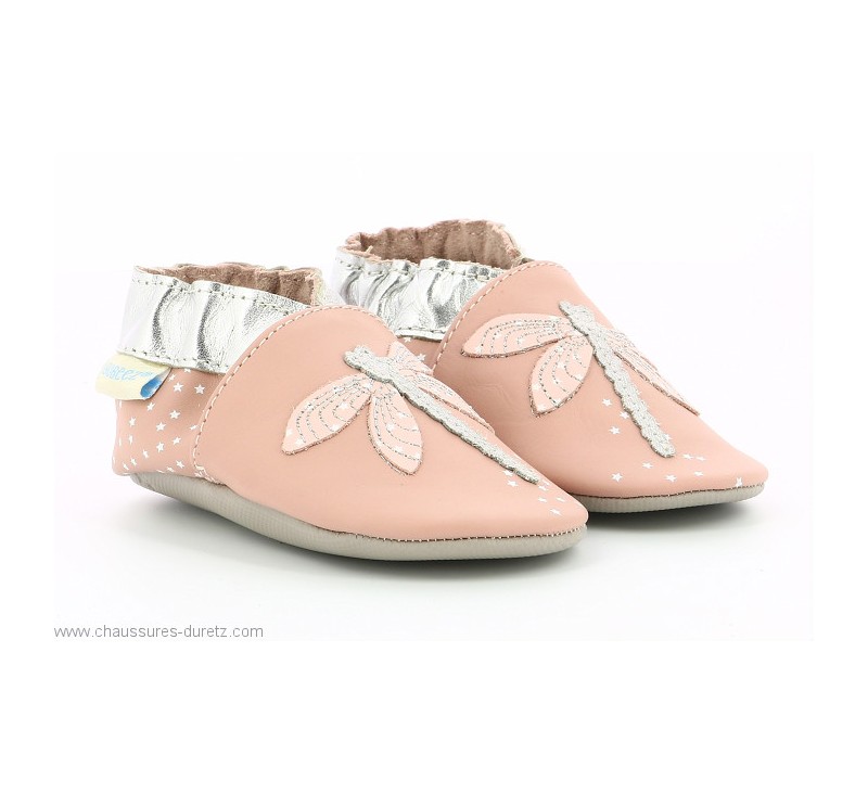 Chaussons Robeez SHINY DRAGONFLY Rose