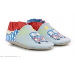 Chaussons  Robeez ROAD TRIP Bleu / Beige / Rouge