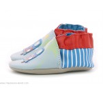 Chaussons  Robeez ROAD TRIP Bleu / Beige / Rouge