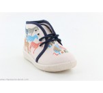 Pantoufles  Bellamy PANTIN Zèbre Beige