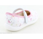 Pantoufles  Bellamy PIXY Papillon Blanc