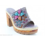 Mules  Laura Vita JACAO05 Gris / Taupe