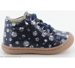 Bottines  Bellamy POPI Marine Pois Argent