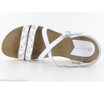 Sandales  Kickers ANATOMIUM Blanc Fleuri