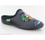 Mules La Maison de l'Espadrille G510- GASTON Noir