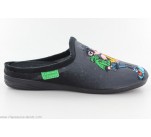 Mules La Maison de l'Espadrille G510- GASTON Noir