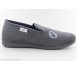 Pantoufles La Maison de l'Espadrille 6700 - CHEVAL Gris 
