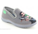Pantoufles La Maison de l'Espadrille G101- FILS2 Gris