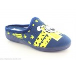 Mules Garçon La Maison de l'Espadrille MARSUPILAMI M116 Marine