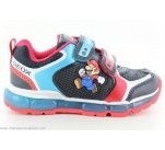 Baskets Geox MARIO LOW J1644A Noir / Rouge 