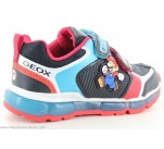 Baskets Geox MARIO LOW J1644A Noir / Rouge 