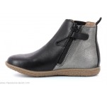 Boots Kickers VERMILLON Noir / Argent 
