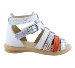 Sandales  Bellamy PLAGE Blanc / Argent / Orange
