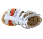 Sandales  Bellamy PLAGE Blanc / Argent / Orange