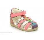 Sandales  Kickers BIGKRO Rose Métallisé