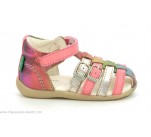 Sandales  Kickers BIGKRO Rose Métallisé