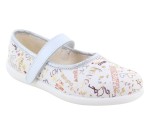 Pantoufles  Bellamy NOREA Ecriture Blanc