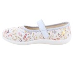 Pantoufles  Bellamy NOREA Ecriture Blanc