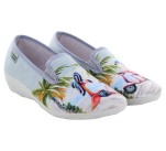 Pantoufles Femme La Maison de l'Espadrille CYGNE 2040-4 Gris