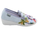Pantoufles Femme La Maison de l'Espadrille CYGNE 2040-4 Gris