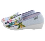 Pantoufles Femme La Maison de l'Espadrille CYGNE 2040-4 Gris